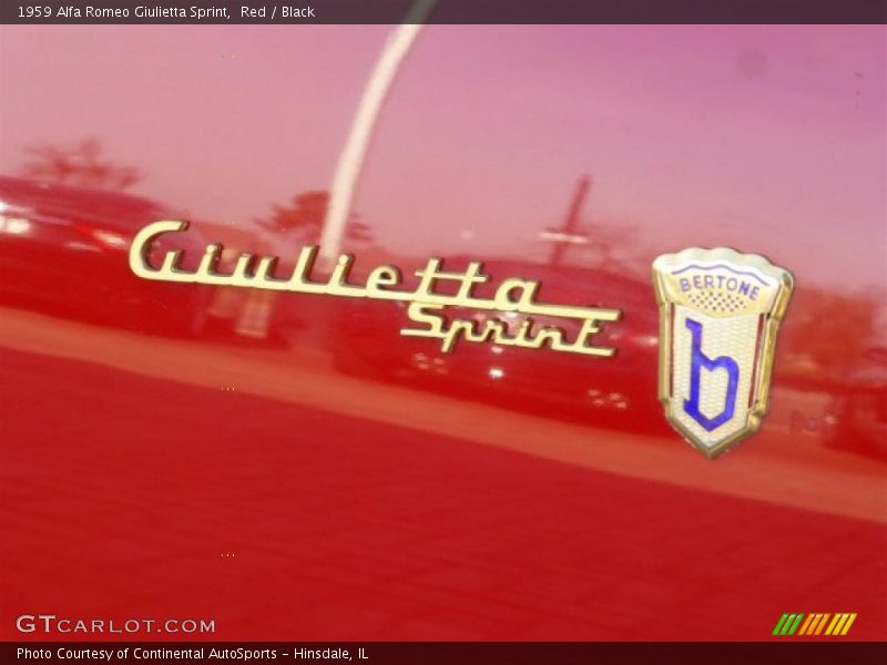 Guilietta Sprint Bertone - 1959 Alfa Romeo Giulietta Sprint