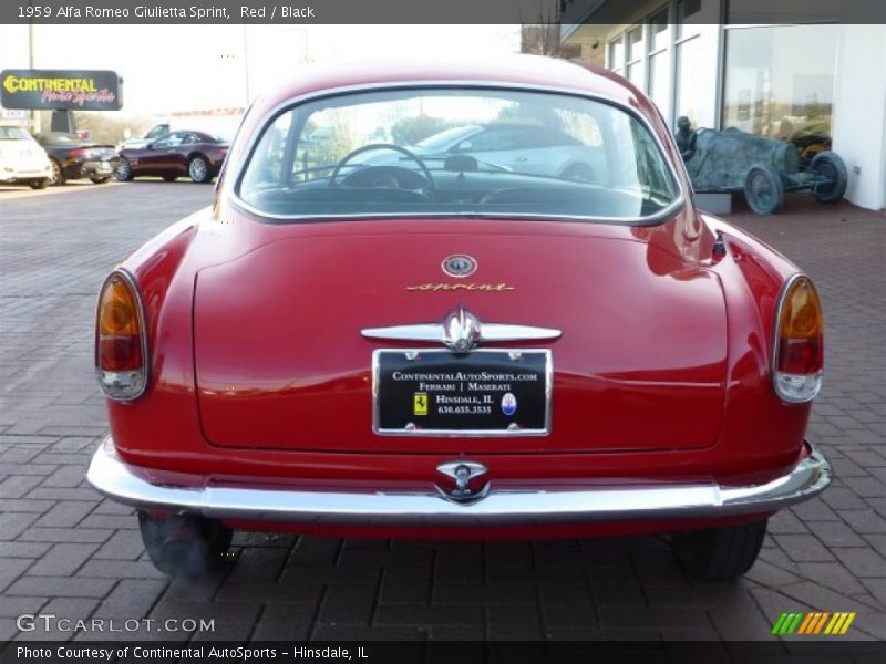 Red / Black 1959 Alfa Romeo Giulietta Sprint