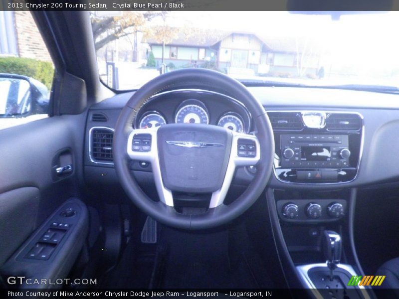Crystal Blue Pearl / Black 2013 Chrysler 200 Touring Sedan