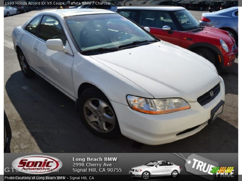 Taffeta White / Charcoal 1999 Honda Accord EX V6 Coupe