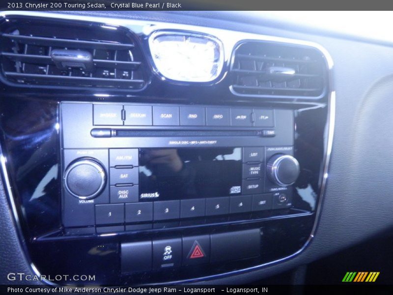Crystal Blue Pearl / Black 2013 Chrysler 200 Touring Sedan