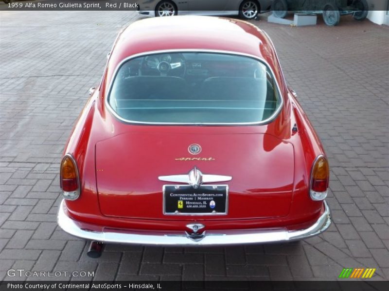 Red / Black 1959 Alfa Romeo Giulietta Sprint