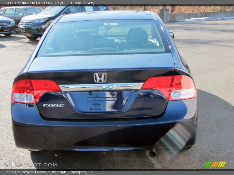 Royal Blue Pearl / Gray 2011 Honda Civic EX Sedan