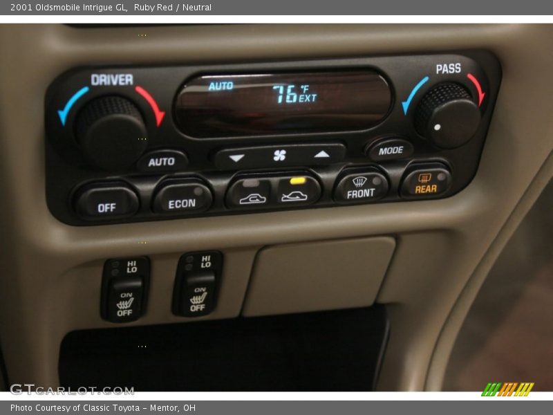 Controls of 2001 Intrigue GL
