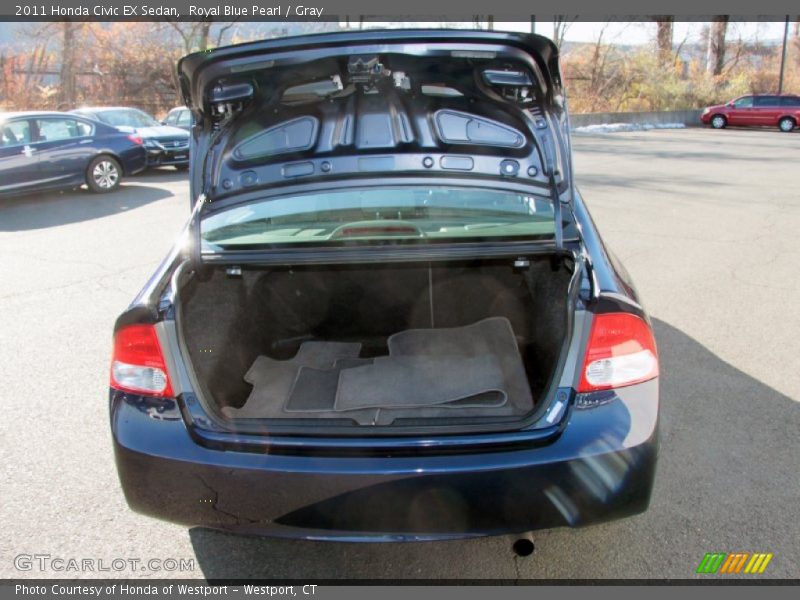 Royal Blue Pearl / Gray 2011 Honda Civic EX Sedan