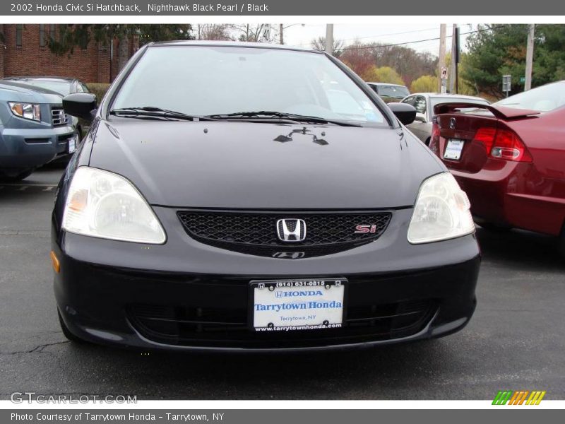 Nighthawk Black Pearl / Black 2002 Honda Civic Si Hatchback