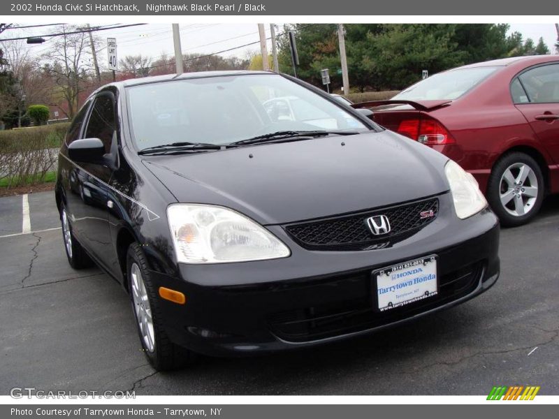 Nighthawk Black Pearl / Black 2002 Honda Civic Si Hatchback