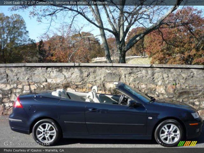 Nocturne Blue Metallic / Parchment 2006 Saab 9-3 2.0T Convertible