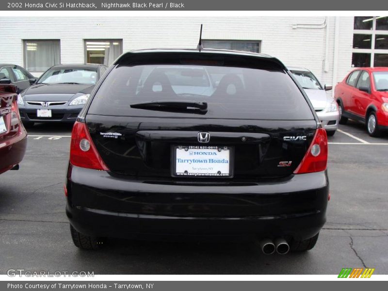Nighthawk Black Pearl / Black 2002 Honda Civic Si Hatchback