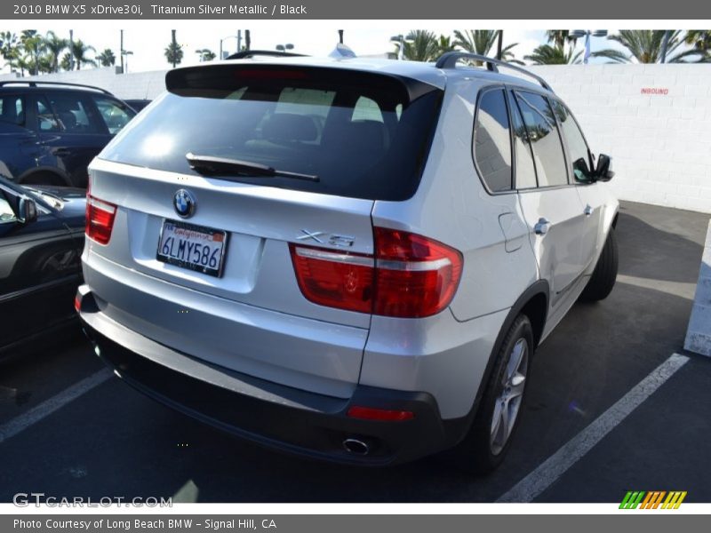 Titanium Silver Metallic / Black 2010 BMW X5 xDrive30i