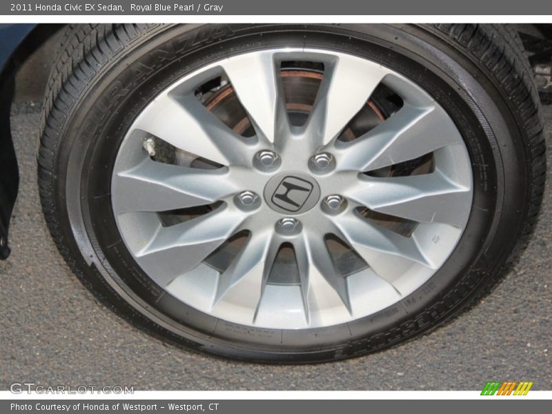 Royal Blue Pearl / Gray 2011 Honda Civic EX Sedan