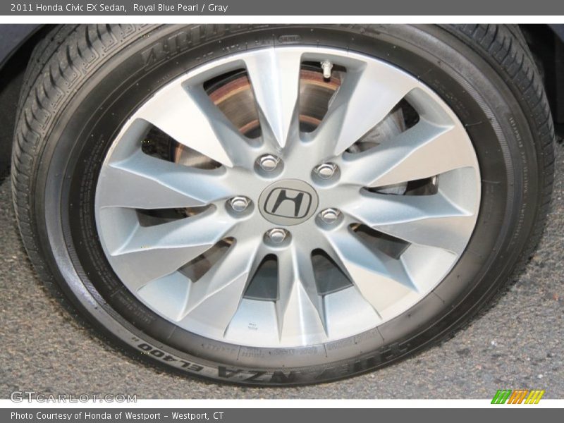 Royal Blue Pearl / Gray 2011 Honda Civic EX Sedan