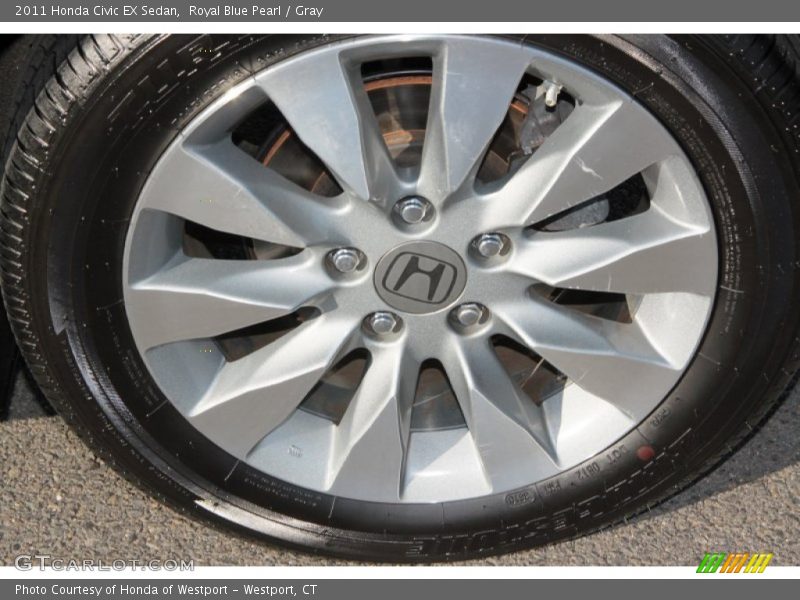 Royal Blue Pearl / Gray 2011 Honda Civic EX Sedan