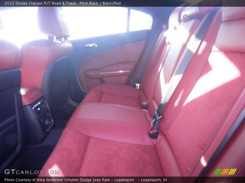 Pitch Black / Black/Red 2013 Dodge Charger R/T Road & Track