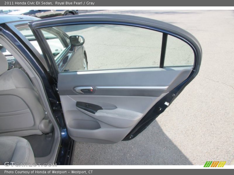 Royal Blue Pearl / Gray 2011 Honda Civic EX Sedan