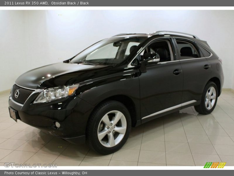 Obsidian Black / Black 2011 Lexus RX 350 AWD
