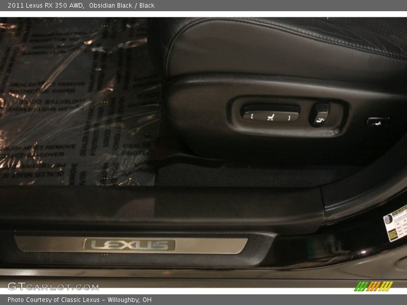 Obsidian Black / Black 2011 Lexus RX 350 AWD