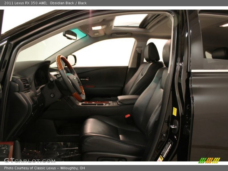 Obsidian Black / Black 2011 Lexus RX 350 AWD