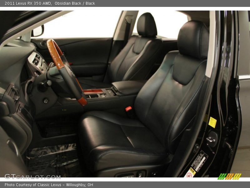 Obsidian Black / Black 2011 Lexus RX 350 AWD