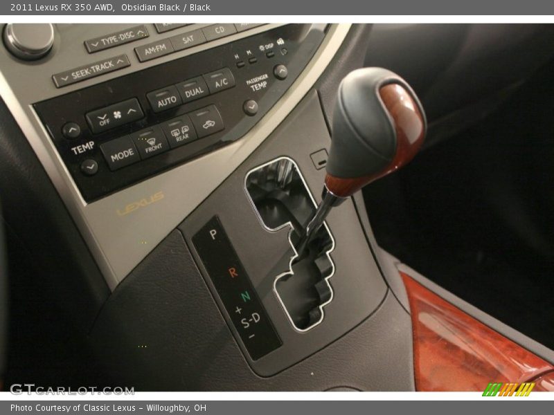 Obsidian Black / Black 2011 Lexus RX 350 AWD
