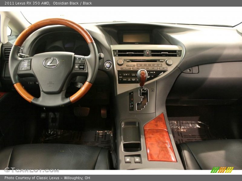 Obsidian Black / Black 2011 Lexus RX 350 AWD