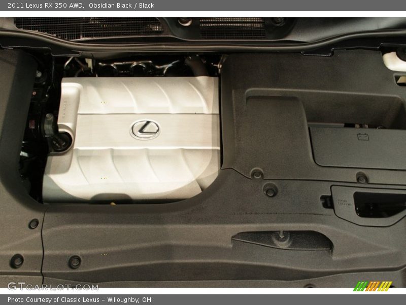 Obsidian Black / Black 2011 Lexus RX 350 AWD