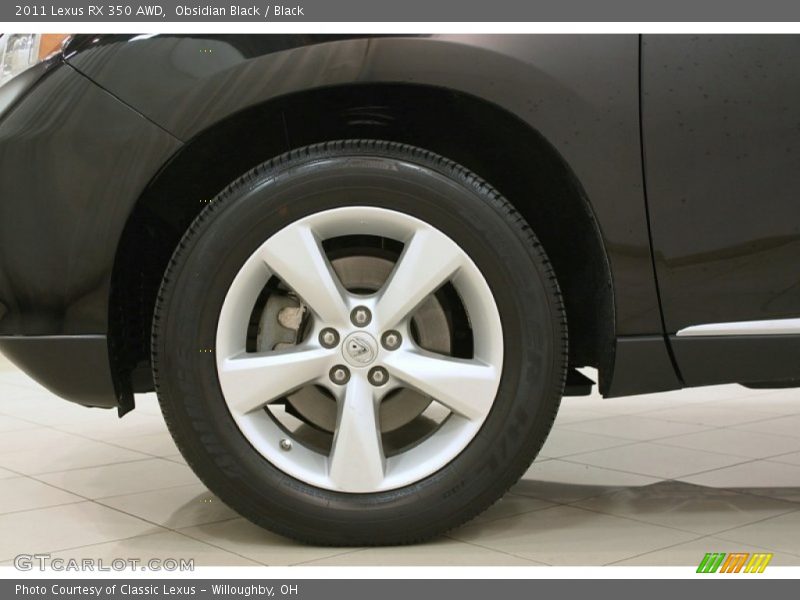Obsidian Black / Black 2011 Lexus RX 350 AWD