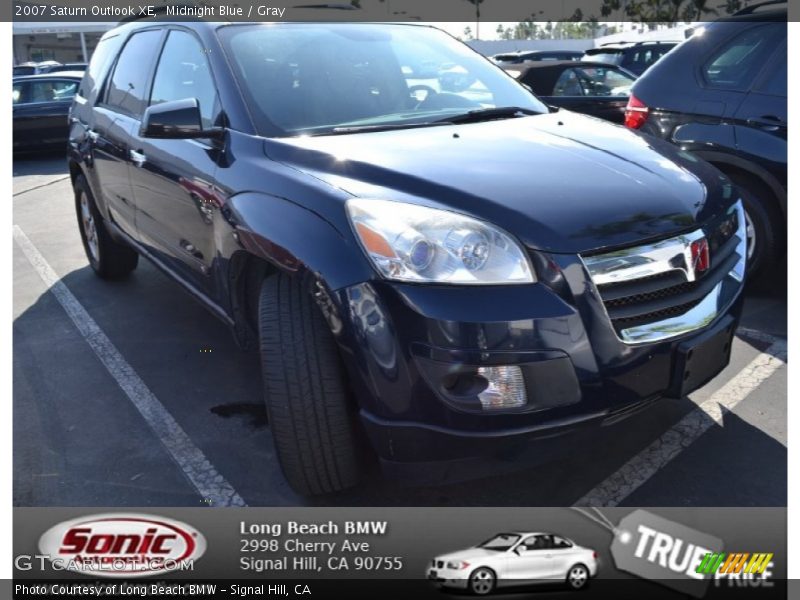 Midnight Blue / Gray 2007 Saturn Outlook XE