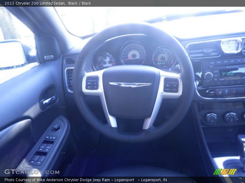 Black / Black 2013 Chrysler 200 Limited Sedan