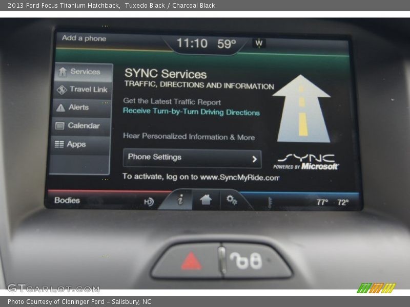 Tuxedo Black / Charcoal Black 2013 Ford Focus Titanium Hatchback