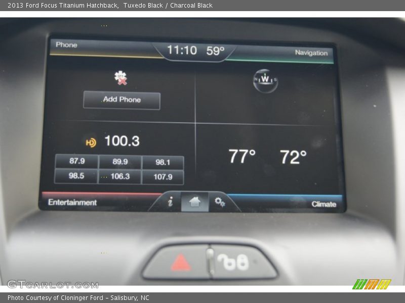 Tuxedo Black / Charcoal Black 2013 Ford Focus Titanium Hatchback