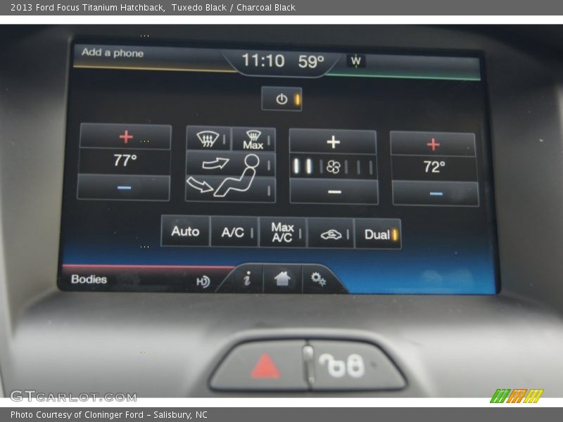 Tuxedo Black / Charcoal Black 2013 Ford Focus Titanium Hatchback