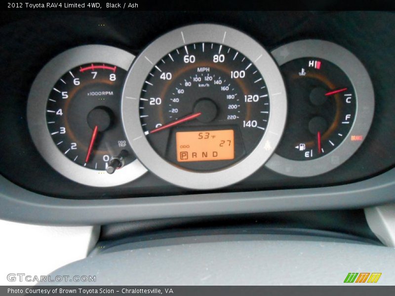 Black / Ash 2012 Toyota RAV4 Limited 4WD