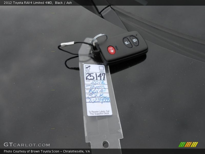 Black / Ash 2012 Toyota RAV4 Limited 4WD