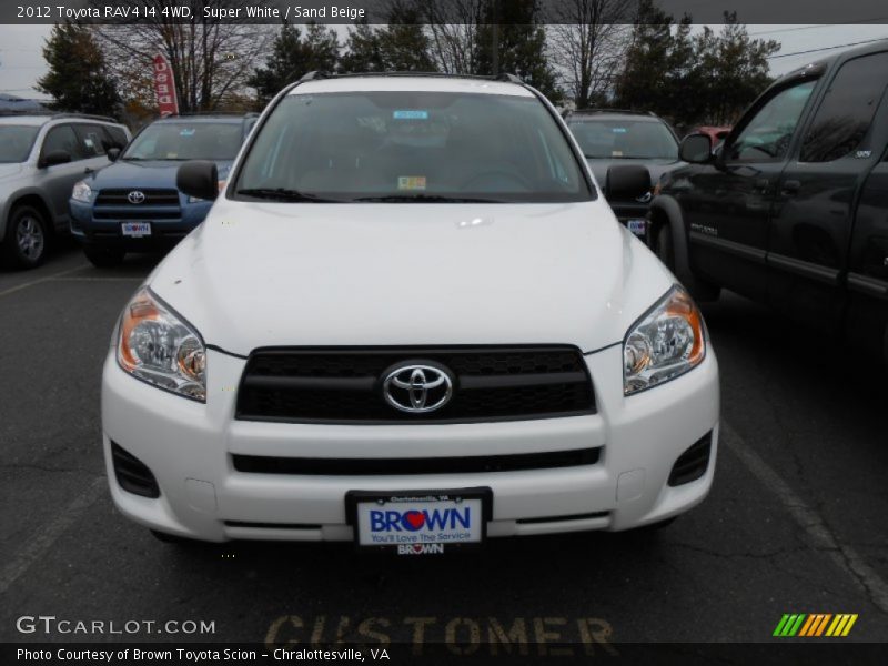 Super White / Sand Beige 2012 Toyota RAV4 I4 4WD