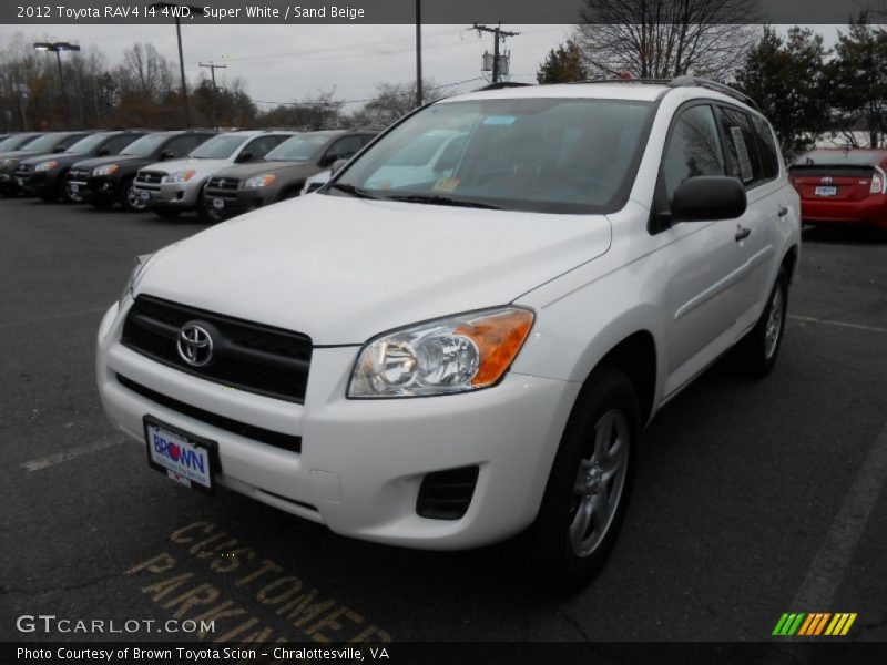 Super White / Sand Beige 2012 Toyota RAV4 I4 4WD