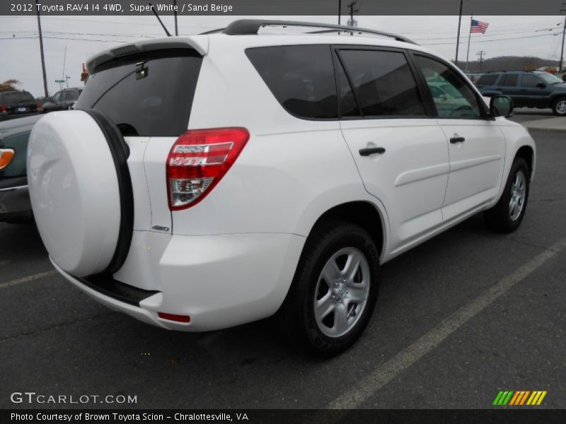 Super White / Sand Beige 2012 Toyota RAV4 I4 4WD