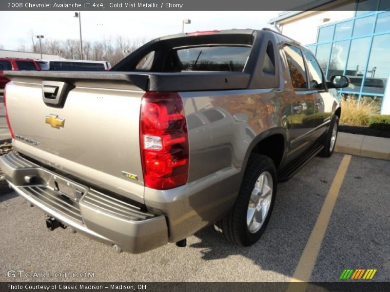 Gold Mist Metallic / Ebony 2008 Chevrolet Avalanche LT 4x4