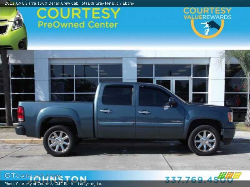 Stealth Gray Metallic / Ebony 2012 GMC Sierra 1500 Denali Crew Cab