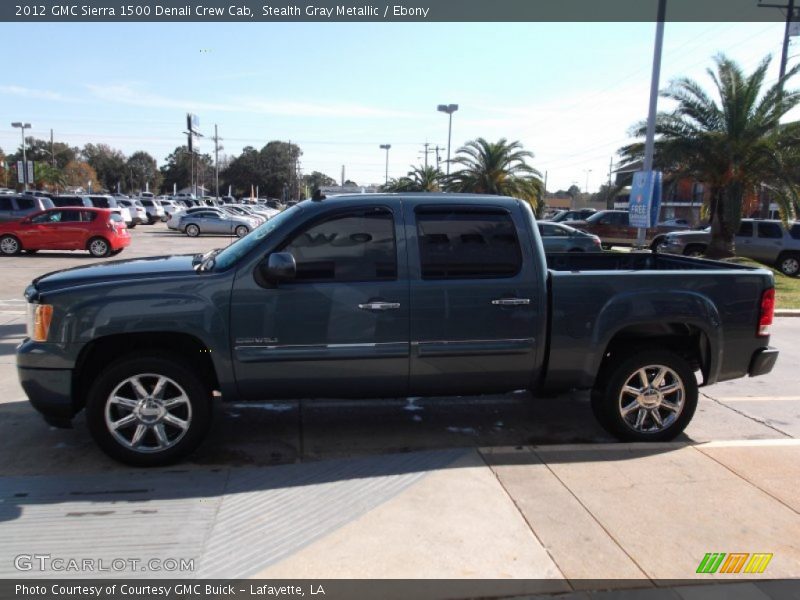 Stealth Gray Metallic / Ebony 2012 GMC Sierra 1500 Denali Crew Cab