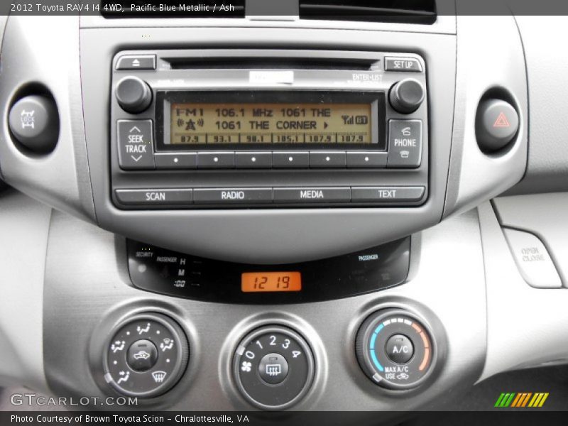 Pacific Blue Metallic / Ash 2012 Toyota RAV4 I4 4WD