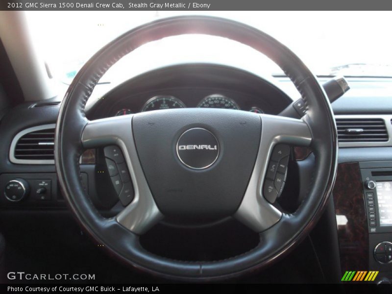 Stealth Gray Metallic / Ebony 2012 GMC Sierra 1500 Denali Crew Cab