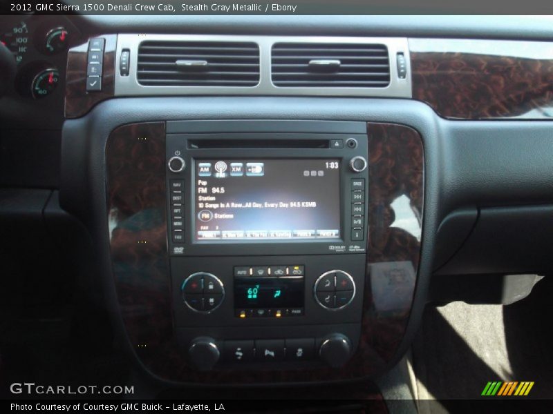 Stealth Gray Metallic / Ebony 2012 GMC Sierra 1500 Denali Crew Cab