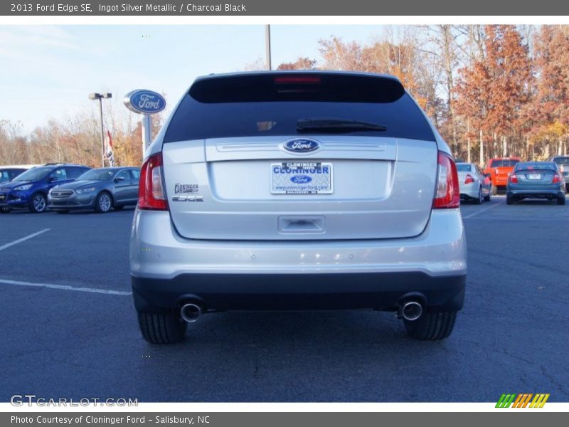 Ingot Silver Metallic / Charcoal Black 2013 Ford Edge SE