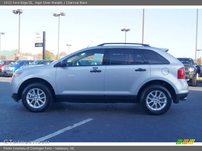 Ingot Silver Metallic / Charcoal Black 2013 Ford Edge SE