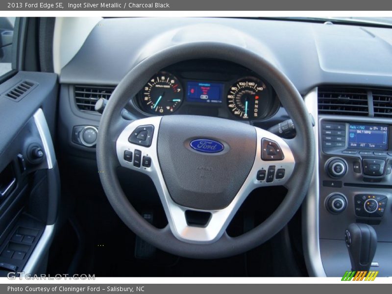 Ingot Silver Metallic / Charcoal Black 2013 Ford Edge SE