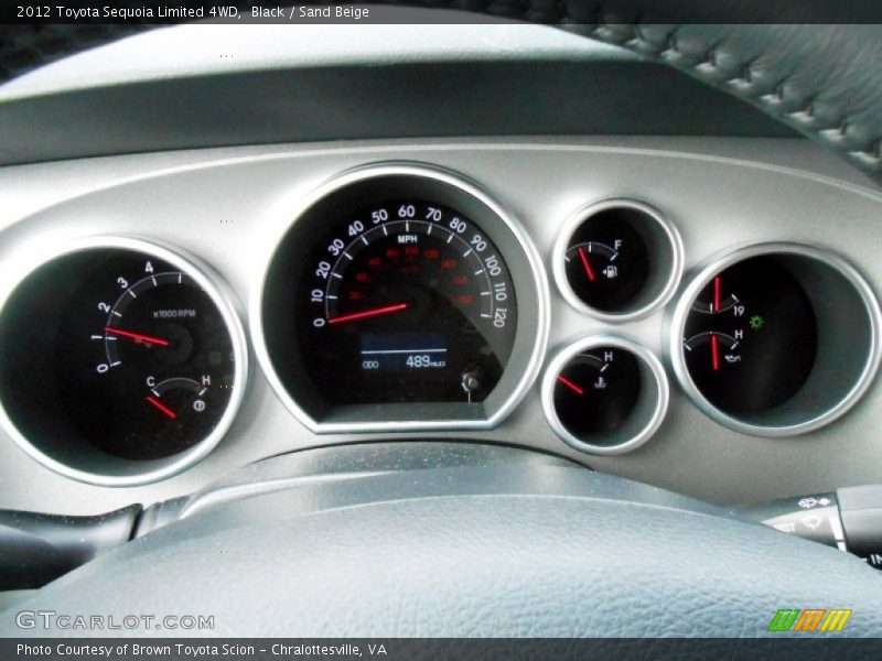 Black / Sand Beige 2012 Toyota Sequoia Limited 4WD
