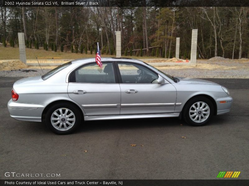 Brilliant Silver / Black 2002 Hyundai Sonata GLS V6