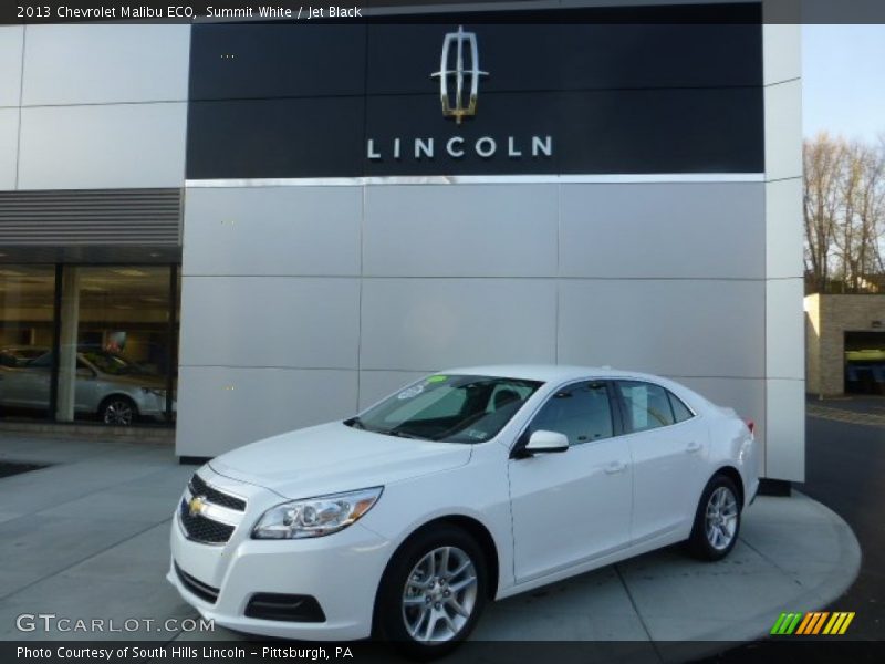 Summit White / Jet Black 2013 Chevrolet Malibu ECO