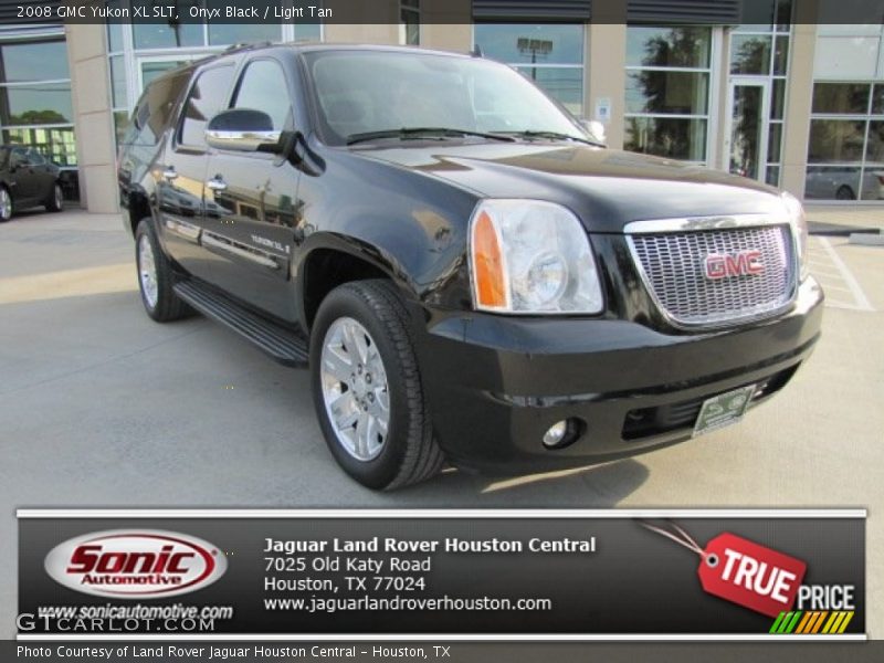 Onyx Black / Light Tan 2008 GMC Yukon XL SLT
